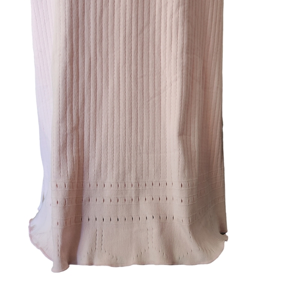 FREE PEOPLE Robin Seamless Bodycon Midi Rose Petal Pink Dress Size M/L Soft Girl - Picture 7 of 13